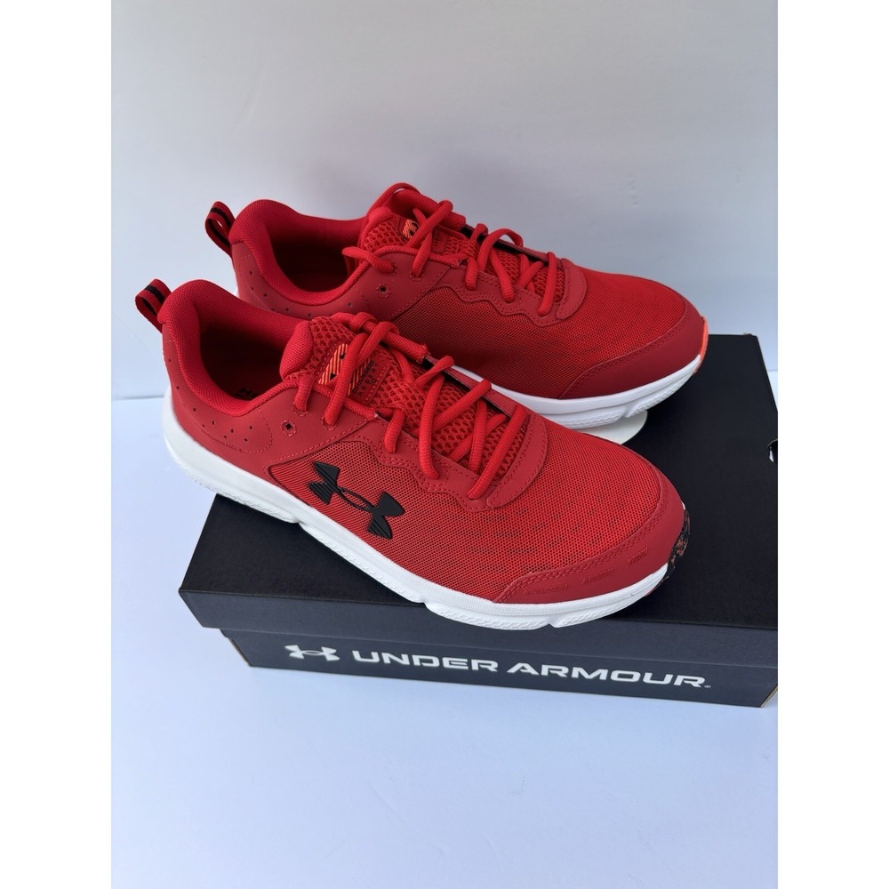 Under Armour Men's UA Charged Assert 10 Running Shoes Red/Black Size 12